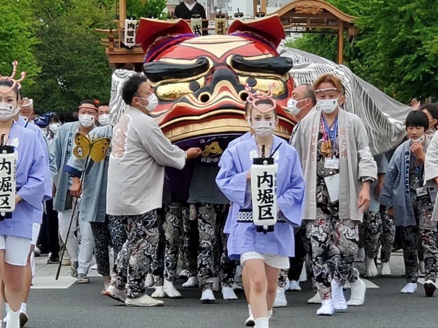 善光寺御開帳篠ノ井大獅子奉納